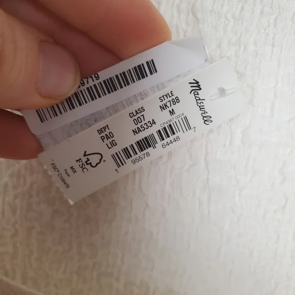 Madewell Popcorn Top Short Sleeve Square Neck Blouse Medium - Picture 4 of 9